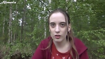 Girlfriend Takes My Penis To The Middle Of The Forest And Swallows It.